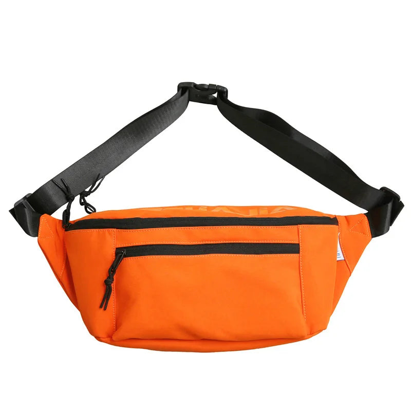 Casual Street Large Waist Bag Unisex Hip-hop Fanny Pack Chest Pack High-capacity Nylon Belt Bag Female Shoulder Crossbody Bags