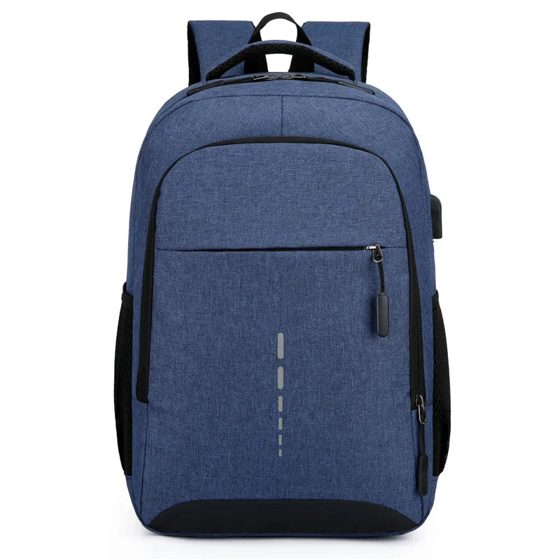 Classic Men Waterproof Backpack USB Charging Casual Travel Backpack Men Large Capacity Travel Laptop Backpack School Bag