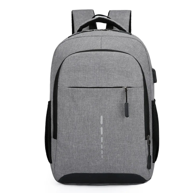 Classic Men Waterproof Backpack USB Charging Casual Travel Backpack Men Large Capacity Travel Laptop Backpack School Bag