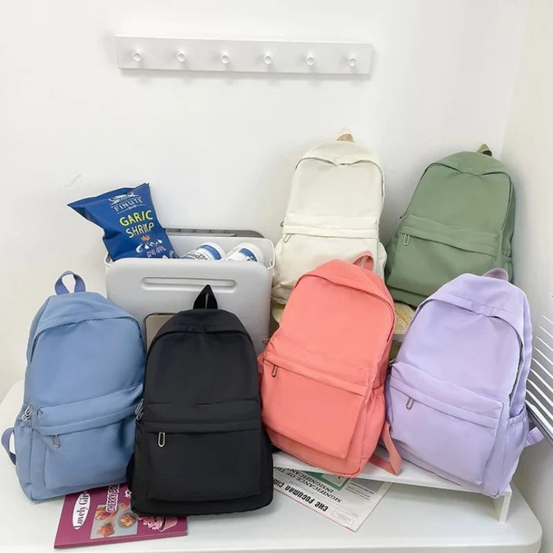 Fashion Backpack Canvas Women Backpack Anti-theft Shoulder Bag New School Bag For Teenager Girls School Backapck Female