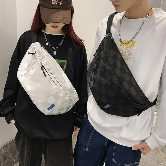 Large Capacity Women Waist Bags Fashion Chest Bag Unisex Street Hip-hop Shoulder Crossbody Bag Outdoor Sport Fanny Pack Belt Bag