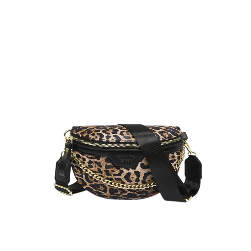 Leopard Print Waist Bag for Woman Fashion Fanny Pack Purse High-quality Shoulder Crossbody Bags Simple Chest Bag Lady Phone Pack