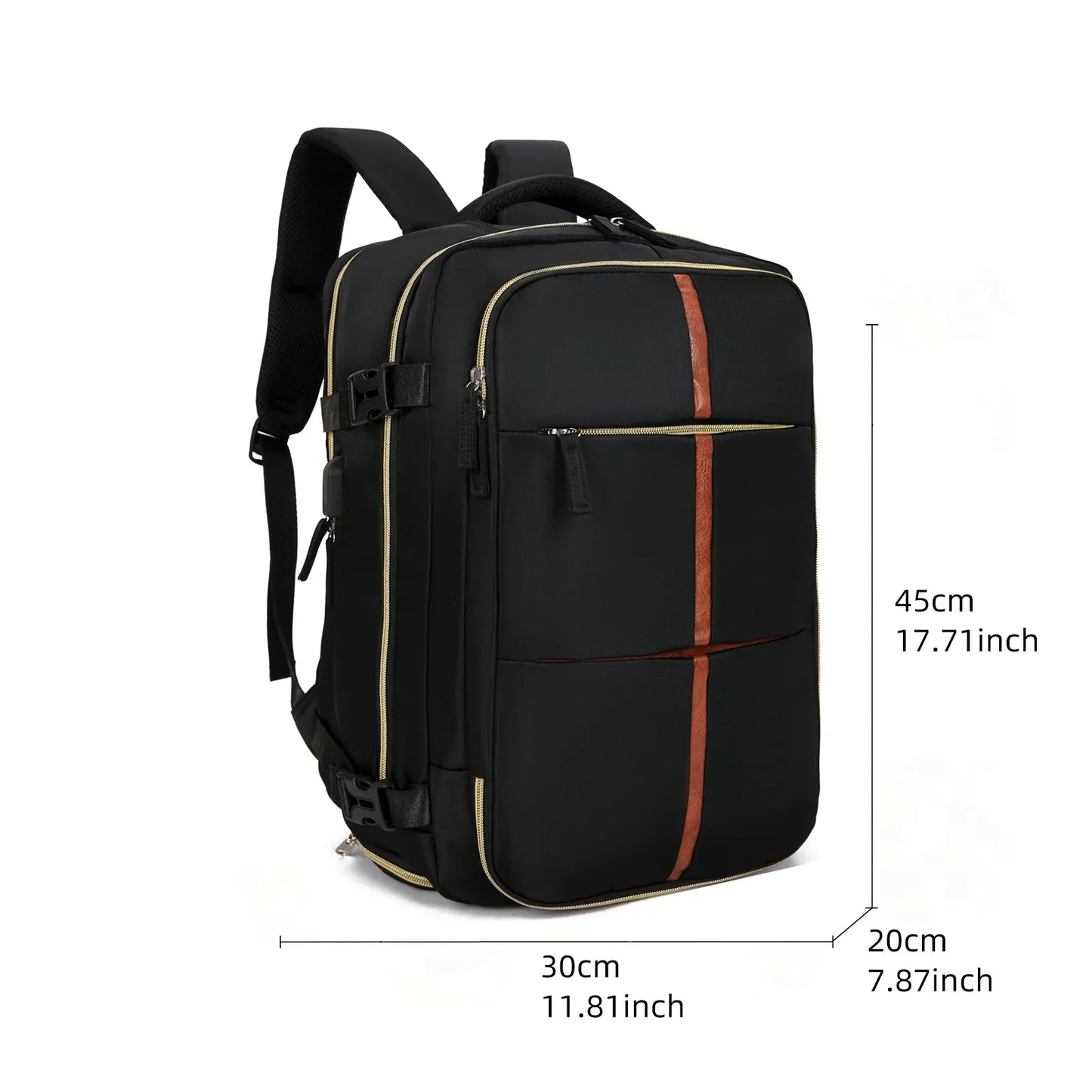 Multifunctional Travel Backpack Luggage Bag with USB Interface Independent Shoe Cabinet Can Board The Plane